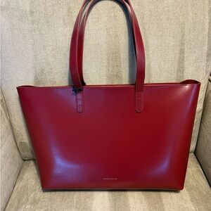 Mansur Gavriel Cherry Red Tote Bag